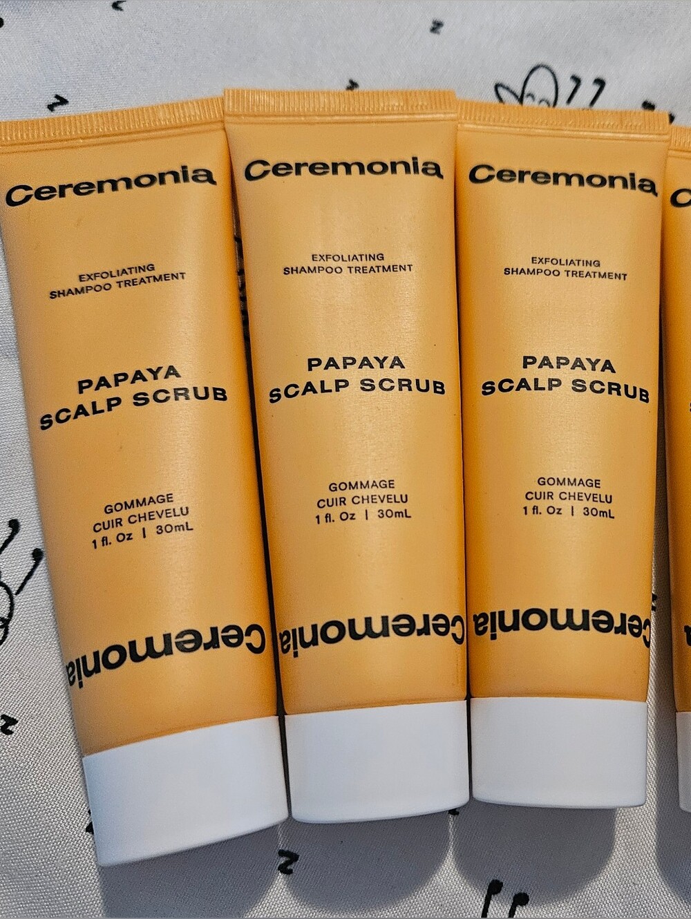4 x Ceremonia Papaya Scalp Scrub - Orange